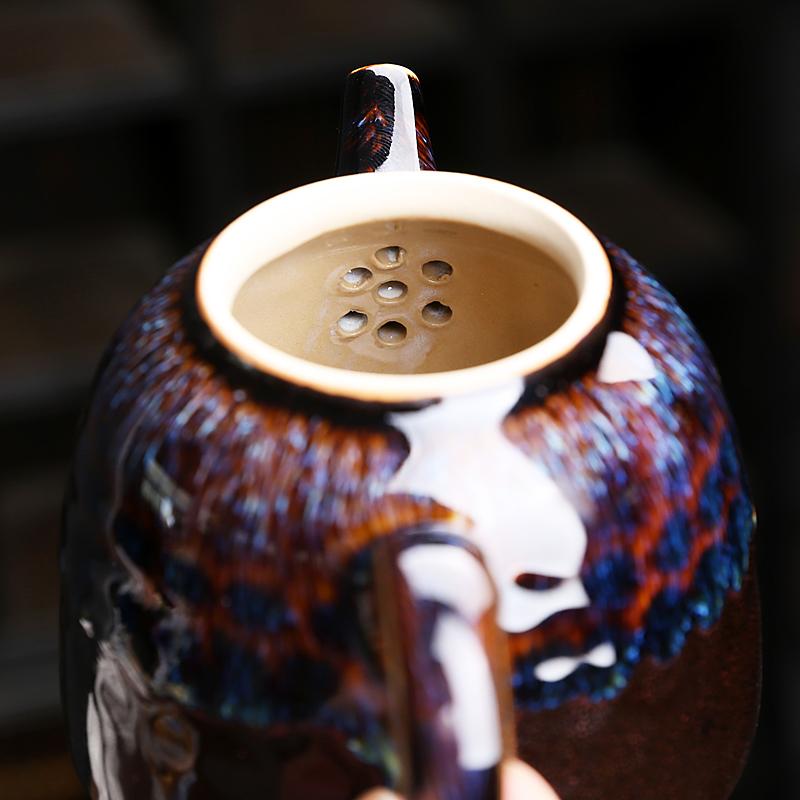 金孔雀茶壺