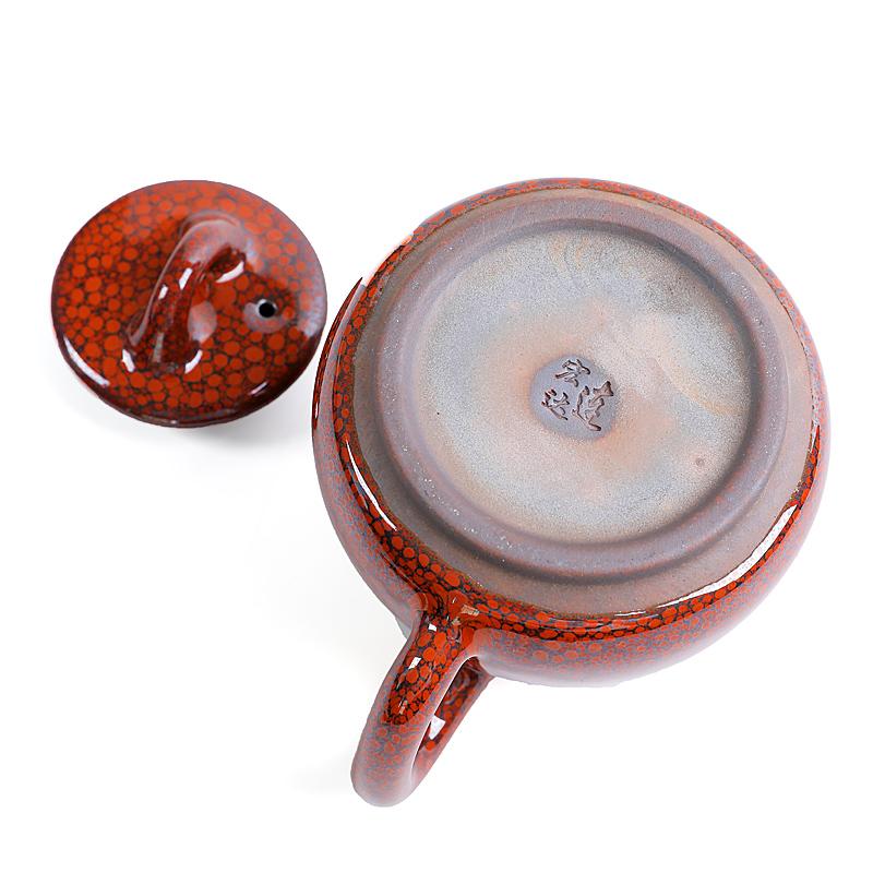 橘色茶壺